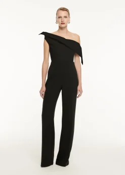 Ready To Wear|Ready To Wear Roland Mouret Asymmetric Drape Wool Silk Top