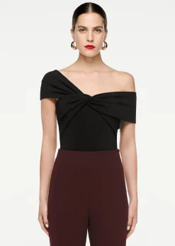 Ready To Wear|Ready To Wear Roland Mouret Asymmetric Stretch Cady Top Black