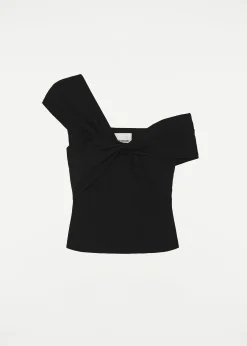 Ready To Wear|Ready To Wear Roland Mouret Asymmetric Stretch Cady Top Black