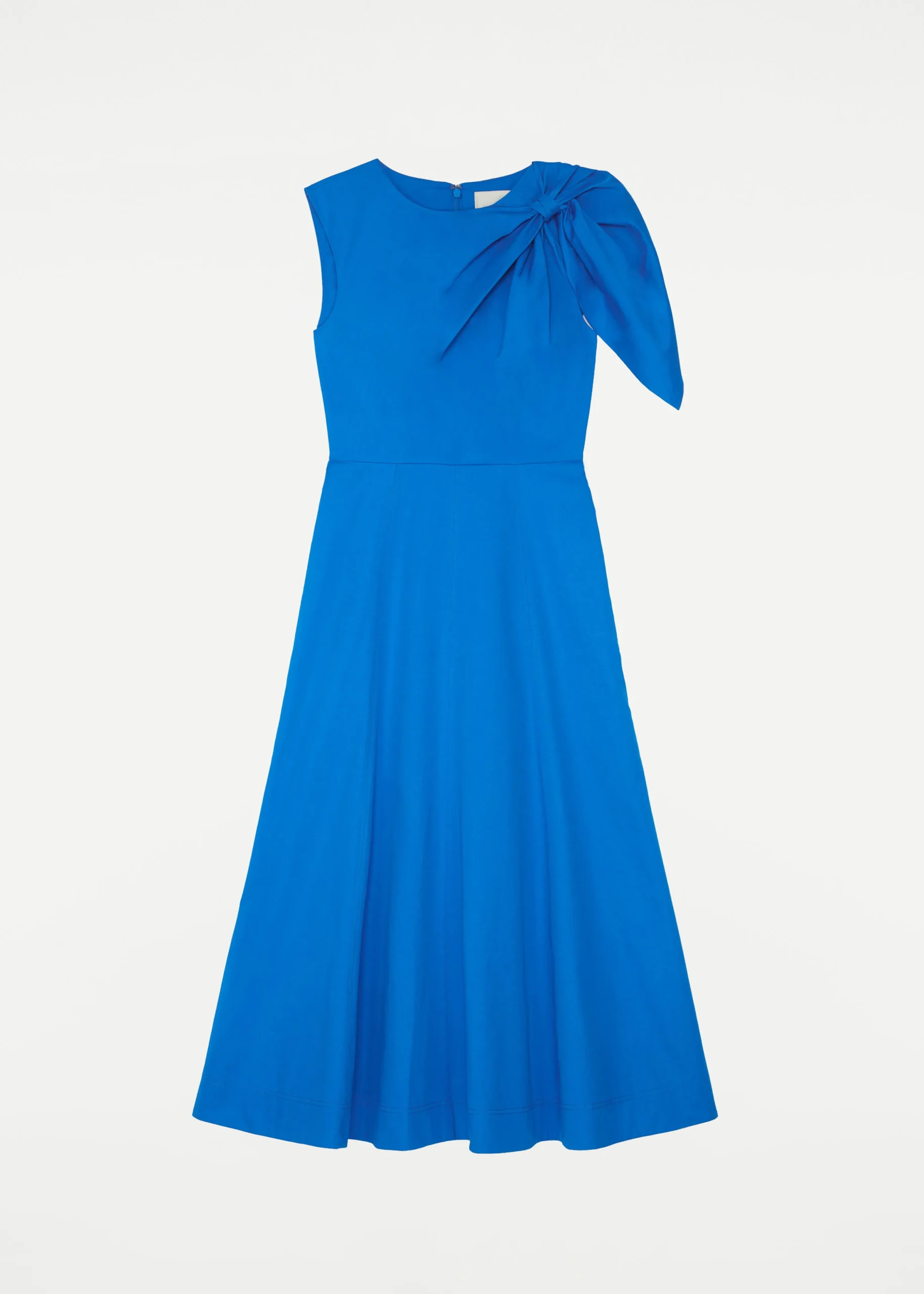 Ready To Wear|Ready To Wear Roland Mouret Cotton Poplin Midi Dress Blue