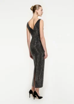 Ready To Wear Roland Mouret Diamante Maxi Dress Black