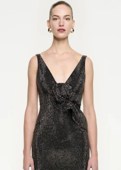 Ready To Wear Roland Mouret Diamante Maxi Dress Black