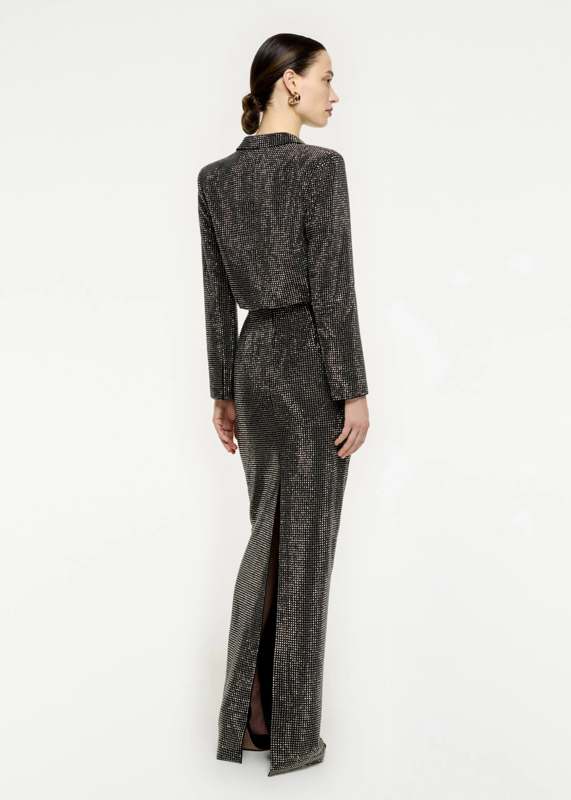 Ready To Wear|Ready To Wear Roland Mouret Diamante Maxi Skirt Black