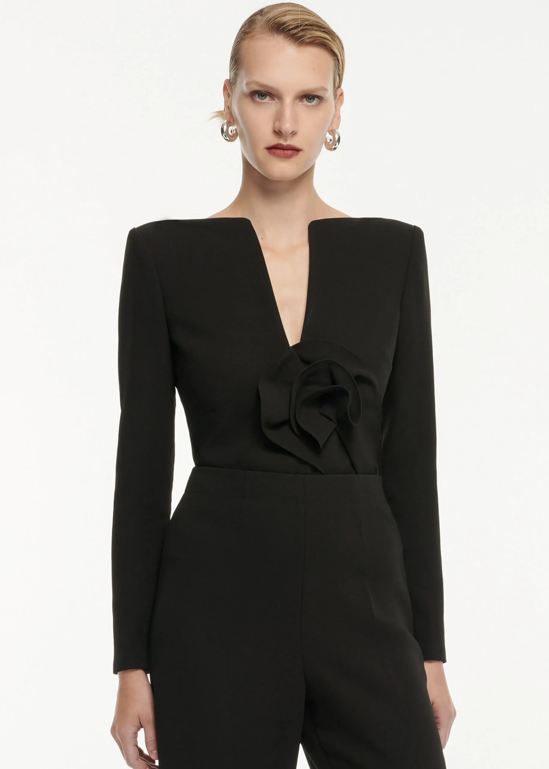 Ready To Wear|Ready To Wear Roland Mouret Flower Detail Cady Top