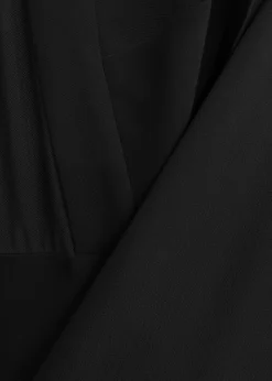 Ready To Wear|Ready To Wear Roland Mouret Long Sleeve Cape Gown Black