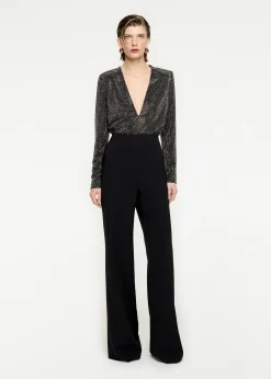 Ready To Wear|Ready To Wear Roland Mouret Long Sleeve Diamante Top Black
