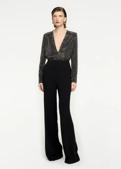Ready To Wear|Ready To Wear Roland Mouret Long Sleeve Diamante Top Black