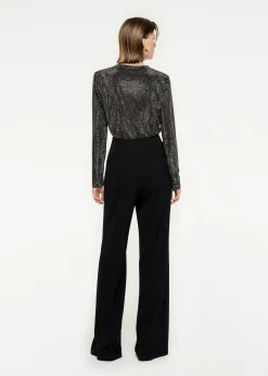 Ready To Wear|Ready To Wear Roland Mouret Long Sleeve Diamante Top Black