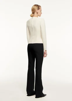 Ready To Wear|Ready To Wear Roland Mouret Long Sleeve Drape Detail Crepe Top