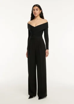 Ready To Wear|Ready To Wear|Ready To Wear Roland Mouret Long Sleeve Flat Knit Bodysuit