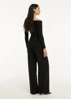 Ready To Wear|Ready To Wear|Ready To Wear Roland Mouret Long Sleeve Flat Knit Bodysuit