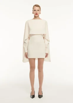 Ready To Wear|Ready To Wear Roland Mouret Long Sleeve Satin Crepe Mini Dress