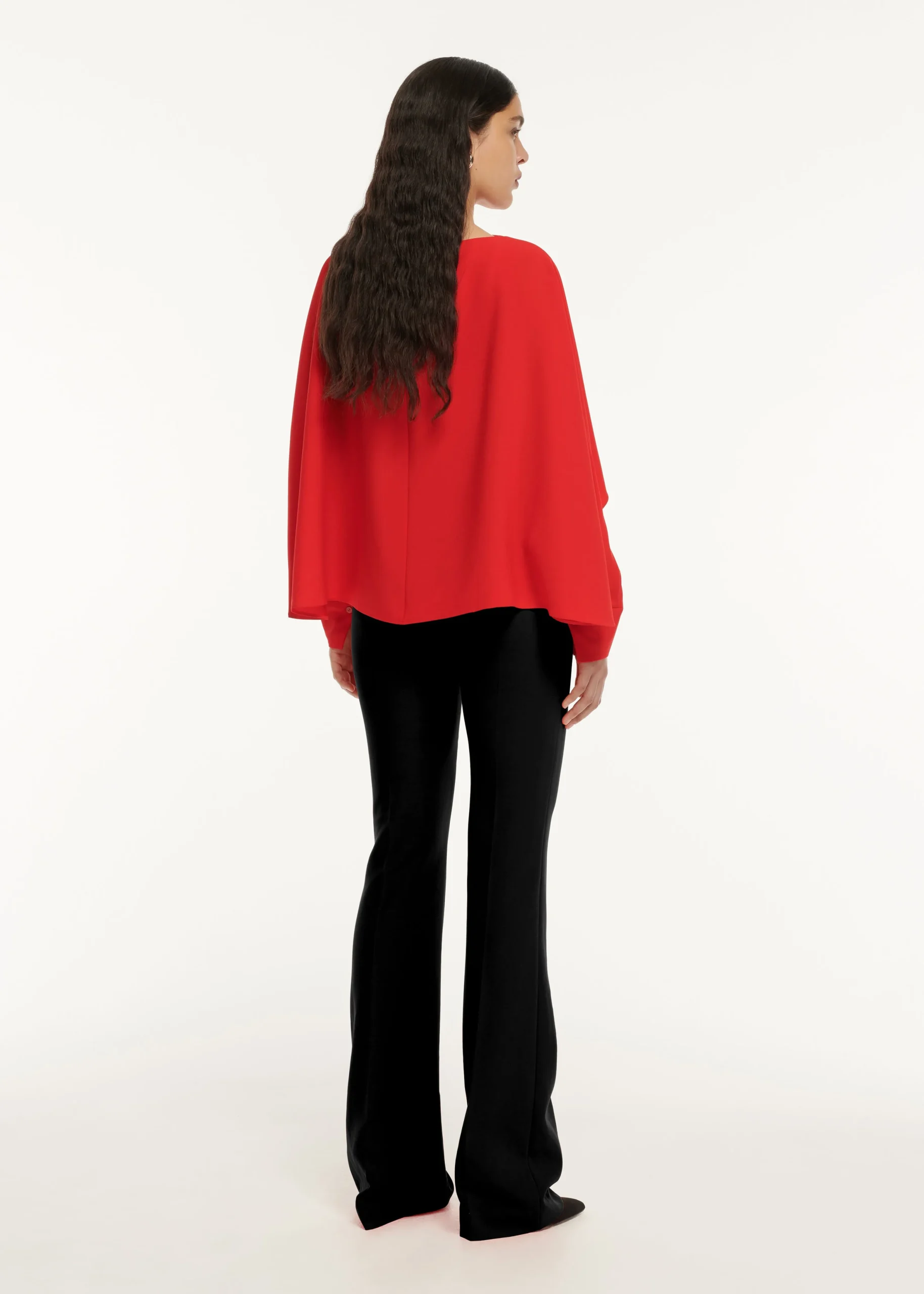 Ready To Wear|Ready To Wear Roland Mouret Long Sleeve Satin Crepe Top