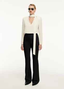 Ready To Wear|Ready To Wear Roland Mouret Long Sleeve Tie Stretch Cady