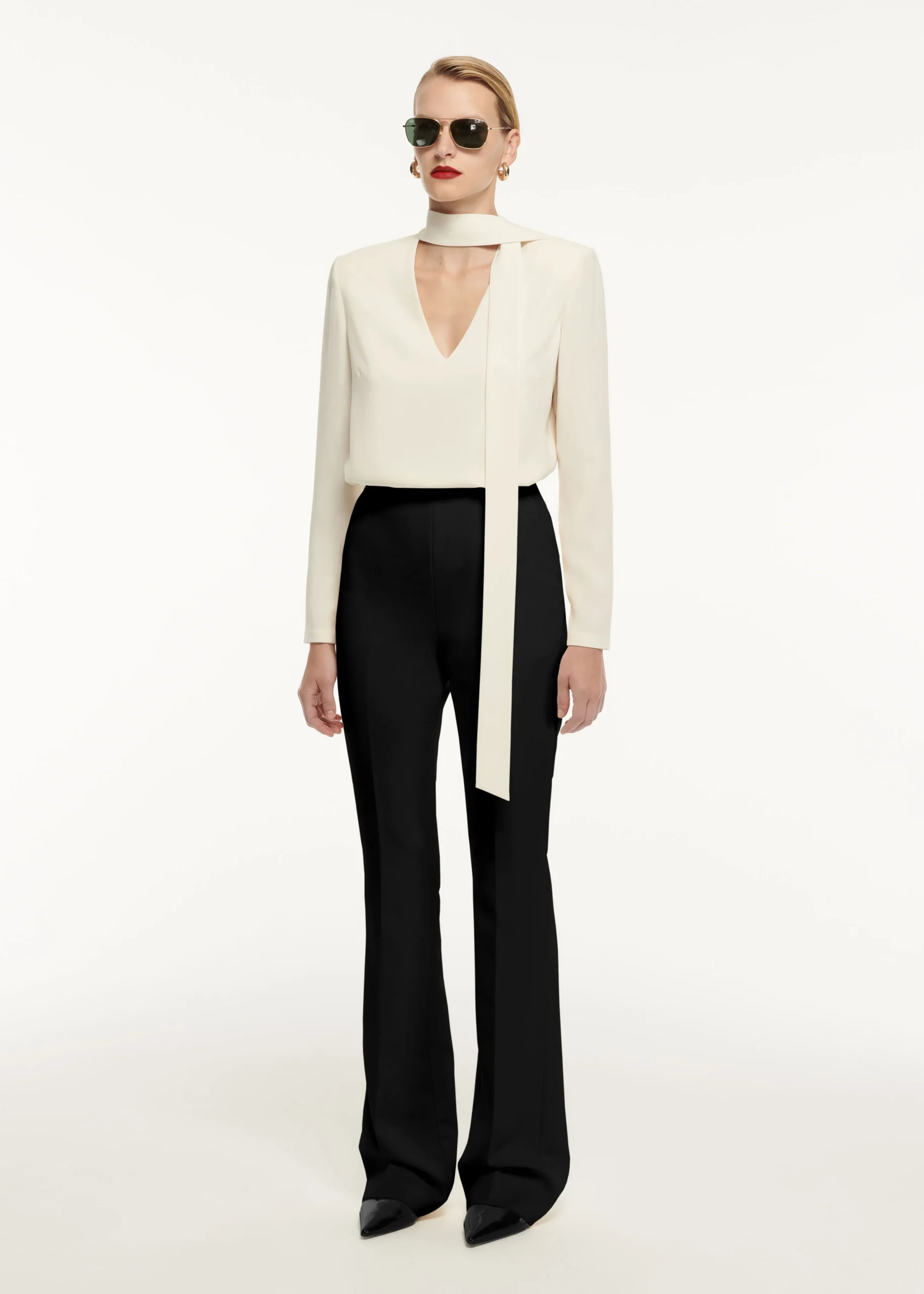 Ready To Wear|Ready To Wear Roland Mouret Long Sleeve Tie Stretch Cady