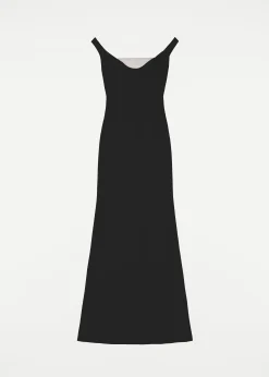 Ready To Wear|Ready To Wear Roland Mouret Off Shoulder Cady Diamante Gown Black