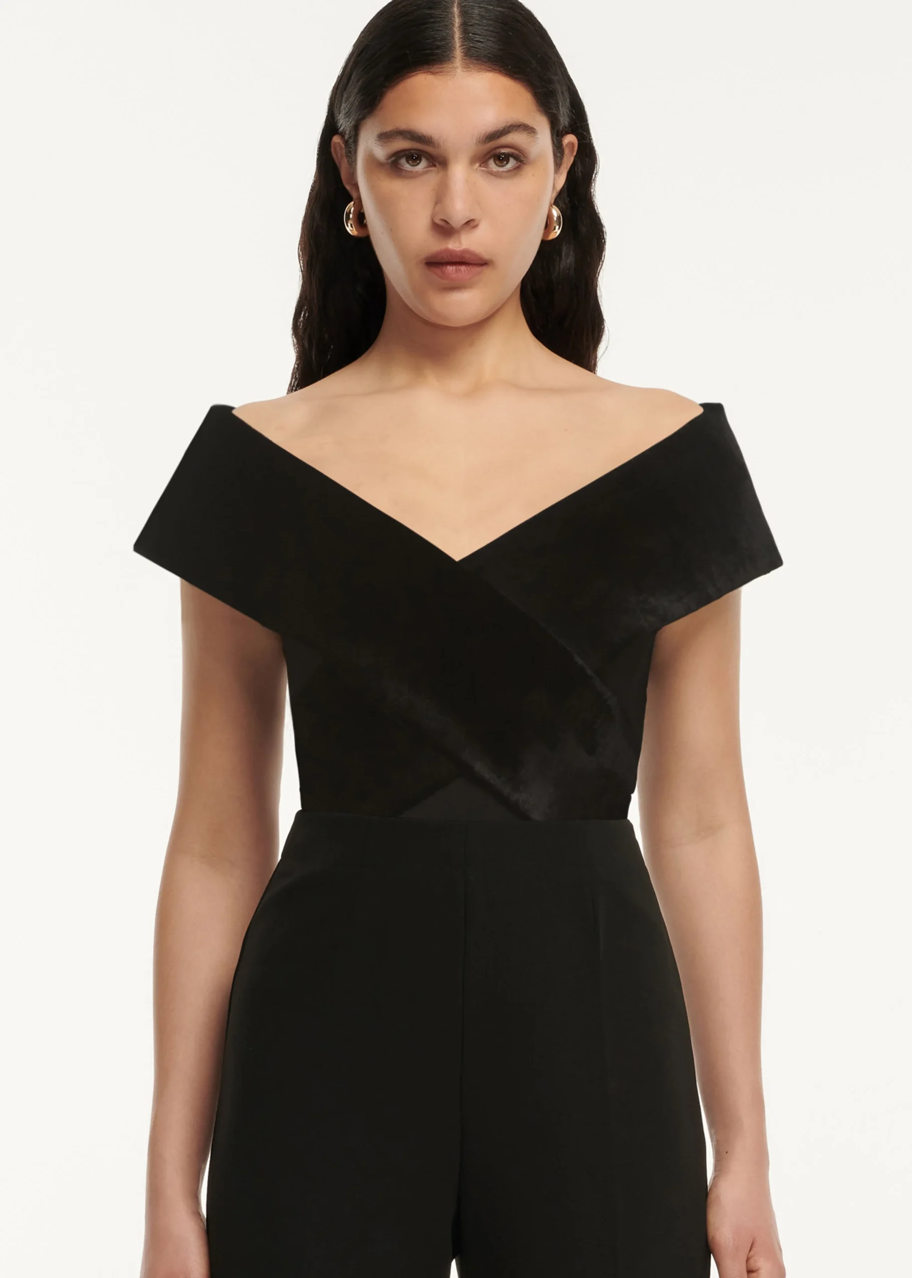 Ready To Wear|Ready To Wear Roland Mouret Off Shoulder Stretch Cady Velvet Top