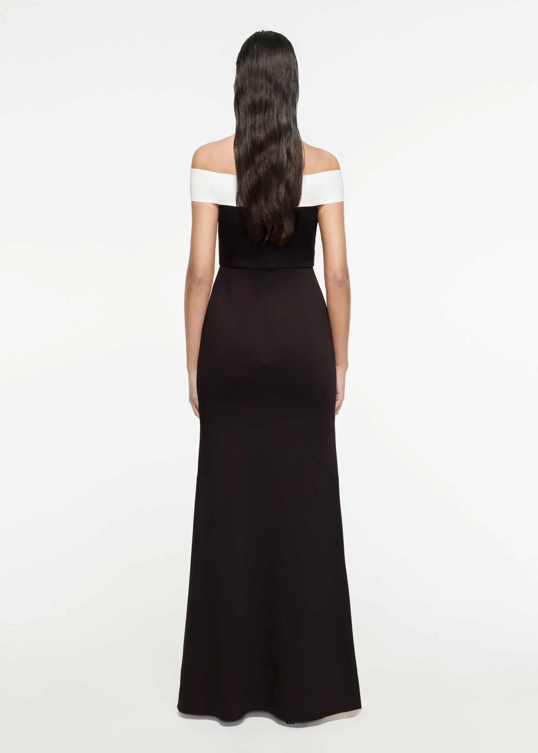 Ready To Wear|Ready To Wear Roland Mouret Off-The-Shoulder Stretch-Cady Gown Black