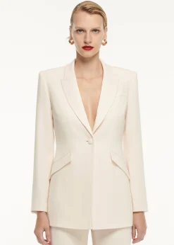 Ready To Wear|Ready To Wear Roland Mouret Satin Crepe Tailored Jacket