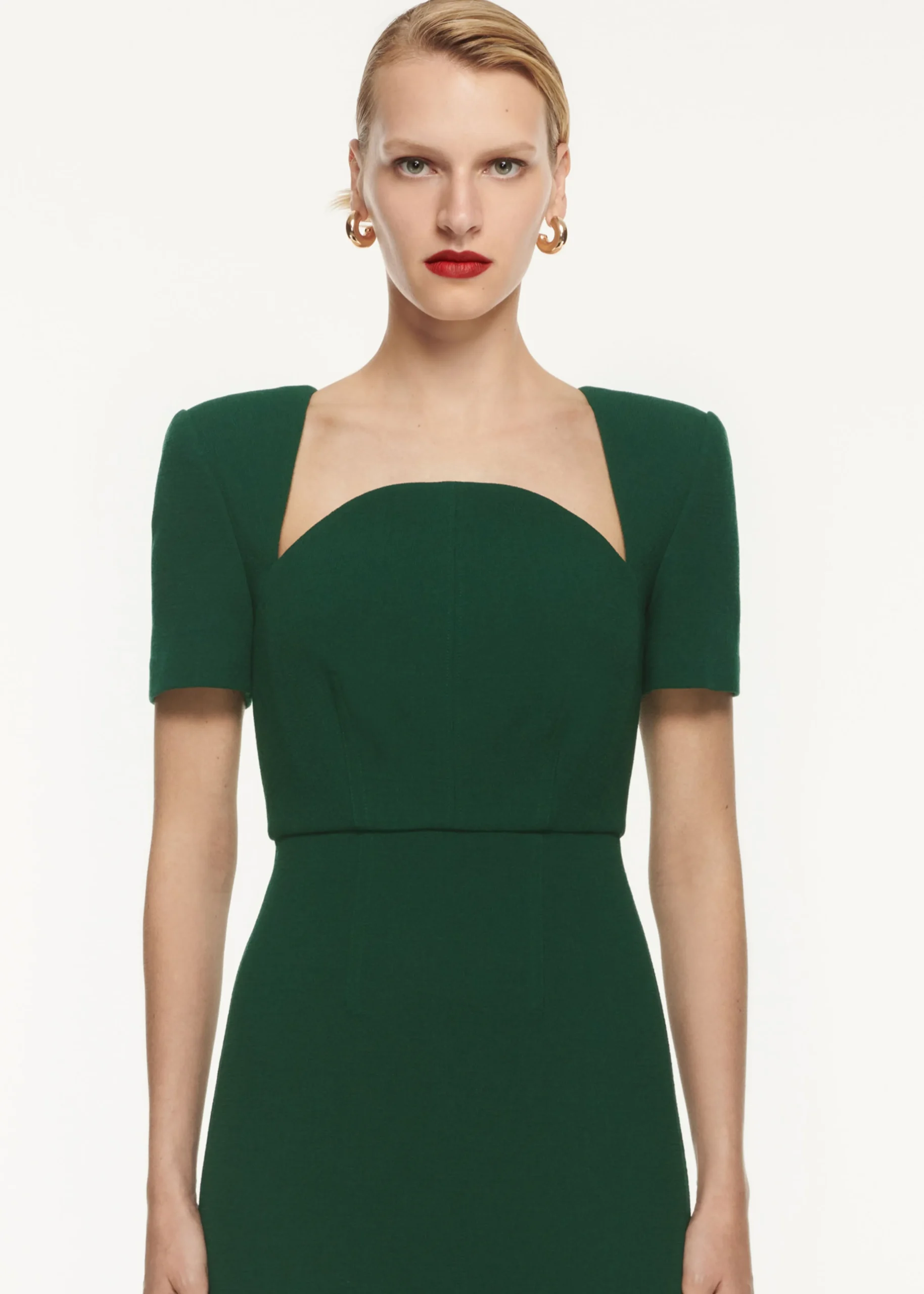 Ready To Wear|Ready To Wear Roland Mouret SHORT SLEEVE MOON MIDI DRESS