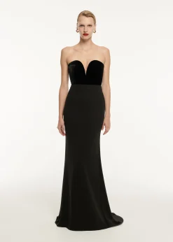 Ready To Wear|Ready To Wear Roland Mouret Strapless Velvet Top