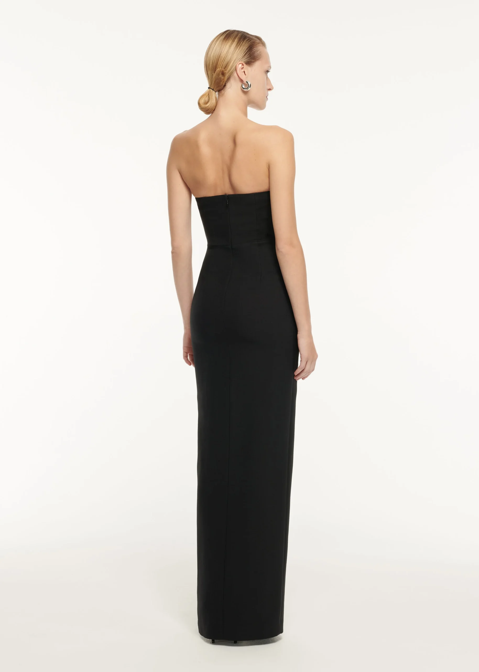 Ready To Wear|Ready To Wear Roland Mouret Strapless Wool Silk Embellished Maxi Dress