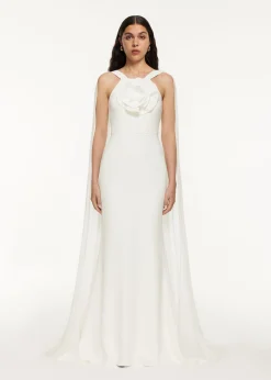 Ready To Wear|Ready To Wear Roland Mouret Stretch Cady Flower Gown