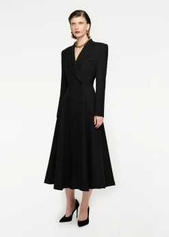 Ready To Wear|Ready To Wear Roland Mouret Wool Twill Coat Black
