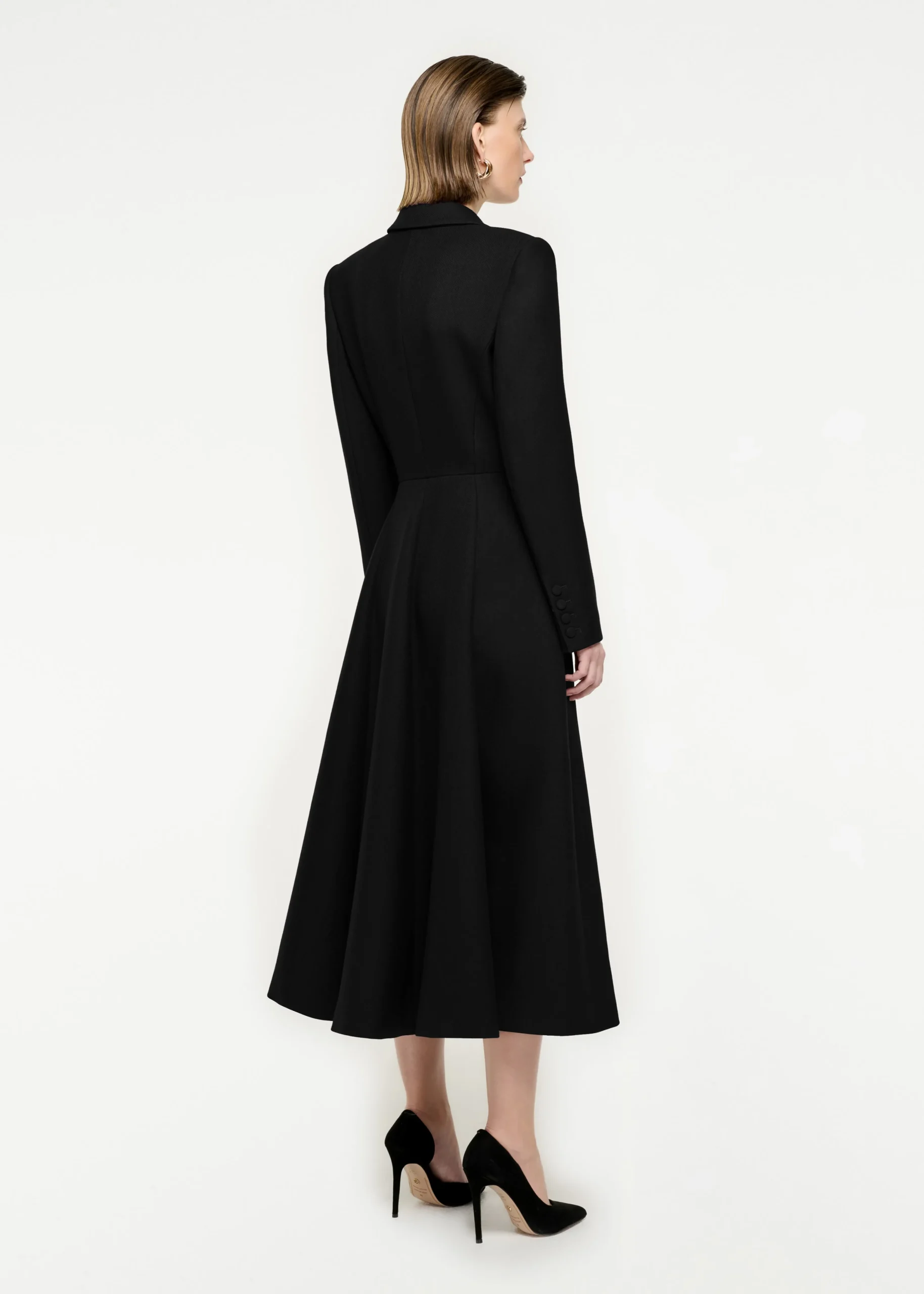 Ready To Wear|Ready To Wear Roland Mouret Wool Twill Coat Black